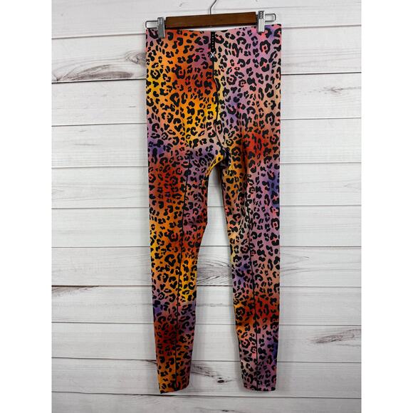 Savage X Fenty Animal‎ Print High Waisted Leggings Bright Colors Women's Large - Picture 1 of 8